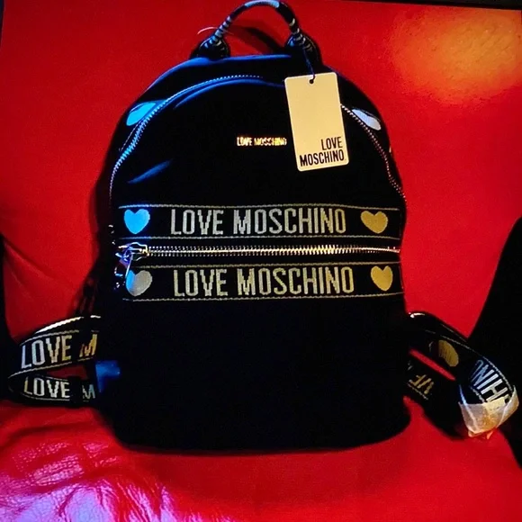 Love Moschino Black Logo Backpack New With Tags Black Backpack Love Moschino Woman - Scaglione Ischia main image 3